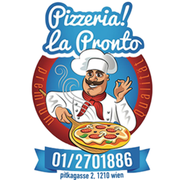 Pizzeria La Pronto logo.